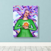 Toile Coeur de guérison 3 par Rita Loyd (Insitu (Plancher de Bois))