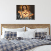 Toile coeur de jésus (Insitu(Chambre))