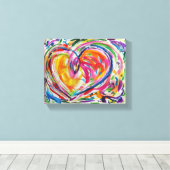 Toile Coeur de la joie Peinture Canvas Art Imprimer (Insitu (Plancher de Bois))