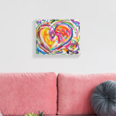 Toile Coeur de la joie Peinture Canvas Art Imprimer (Insitu(Salon))
