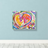 Toile Coeur de la joie Peinture Canvas Art Imprimer (Insitu (Plancher de Bois))