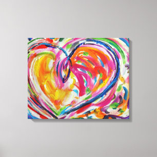 Toile Coeur de la joie Peinture Canvas Art Imprimer