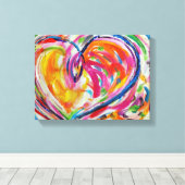 Toile Coeur de la joie Peinture Canvas Art Imprimer (Insitu (Plancher de Bois))