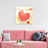Toile Coeur de papier (Insitu(Salon))