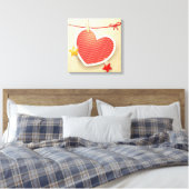 Toile Coeur de papier (Insitu(Chambre))