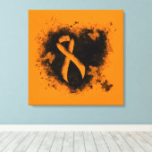 Toile Coeur de pontage du ruban orange (Insitu (Plancher de Bois))