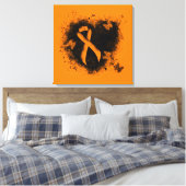 Toile Coeur de pontage du ruban orange (Insitu(Chambre))