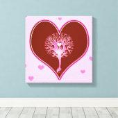 Toile Coeur de yoga (Insitu (Plancher de Bois))