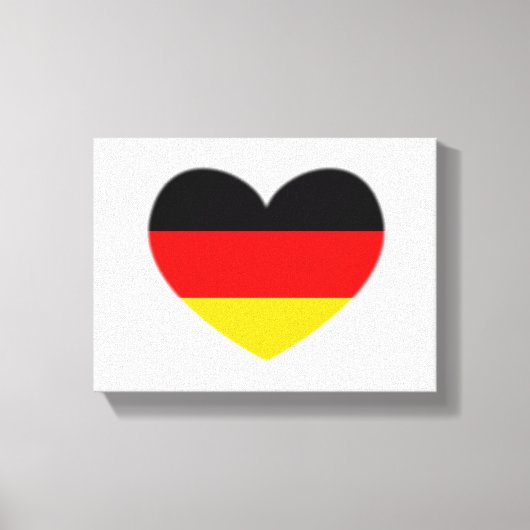 Toile Coeur du drapeau allemand (Recto)