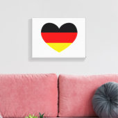Toile Coeur du drapeau allemand (Insitu(Salon))