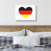 Toile Coeur du drapeau allemand (Insitu(Chambre))