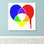 Toile coeur du graphique en couleurs (Insitu (Plancher de Bois))