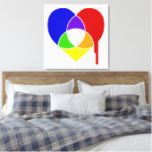 Toile coeur du graphique en couleurs (Insitu(Chambre))