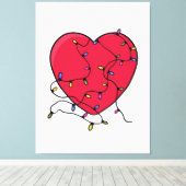 Toile Coeur éclairé (Insitu (Plancher de Bois))