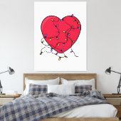Toile Coeur éclairé (Insitu(Chambre))