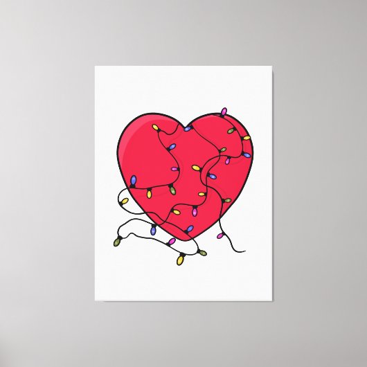 Toile Coeur éclairé (Recto)