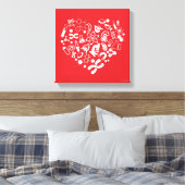 Toile Coeur Espace Et Science (Insitu(Chambre))