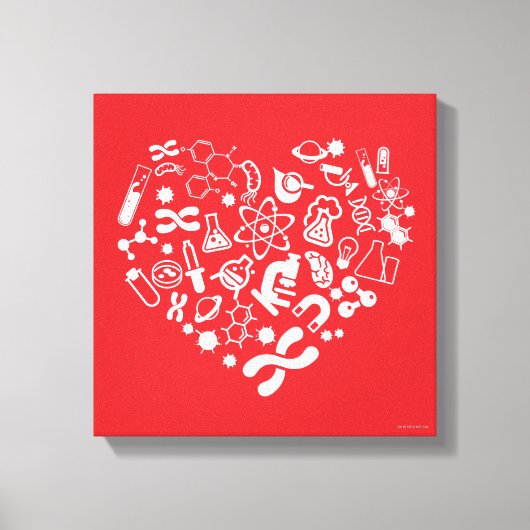 Toile Coeur Espace Et Science (Recto)