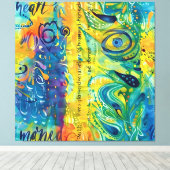 Toile Coeur et âme : minimaliste Abstrait (Insitu (Plancher de Bois))