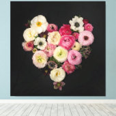 Toile Coeur florissant (Insitu (Plancher de Bois))