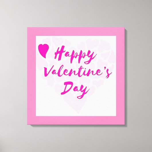 TOILE COEUR "HEUREUSE SAINTE-VALENTIN" (Recto)