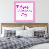 TOILE COEUR "HEUREUSE SAINTE-VALENTIN" (Insitu(Chambre))