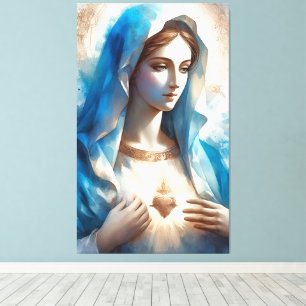 Toile Cœur immaculé de la vierge marie