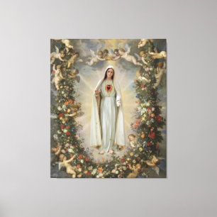 Toile Coeur immaculé de Marie, Vierge Marie