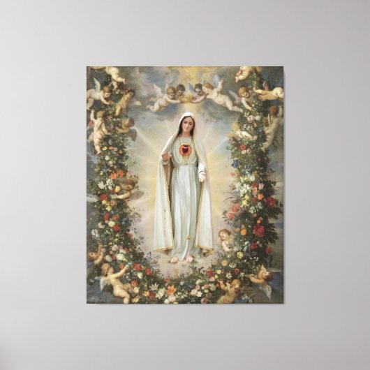 Toile Coeur immaculé de Marie, Vierge Marie (Recto)