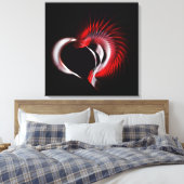 Toile Coeur métallique (Insitu(Chambre))