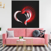 Toile Coeur métallique (Insitu(Salon))