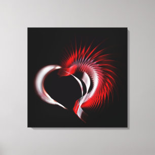 Toile Coeur métallique