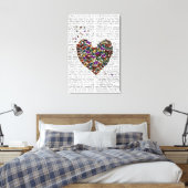 Toile Coeur papillon (Insitu(Chambre))