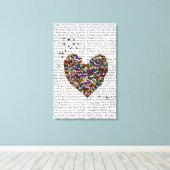 Toile Coeur papillon (Insitu (Plancher de Bois))