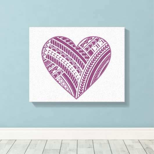 Toile Coeur polynésien (Insitu (Plancher de Bois))