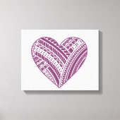 Toile Coeur polynésien (Recto)