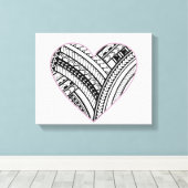 Toile Coeur polynésien (Insitu (Plancher de Bois))