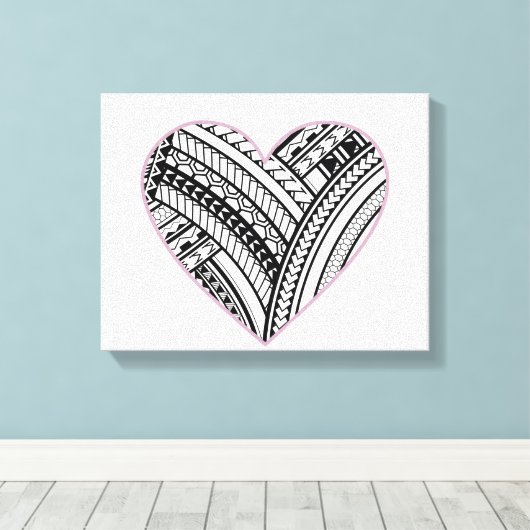 Toile Coeur polynésien (Insitu (Plancher de Bois))