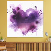 Toile Coeur pourpre (Insitu(Salon))