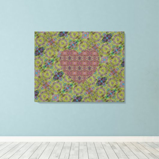 Toile Coeur Rose Negba Encore (Insitu (Plancher de Bois))