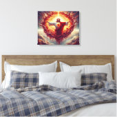 Toile coeur sacré jésus Solennité du plus sacré (Insitu(Chambre))