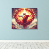 Toile coeur sacré jésus Solennité du plus sacré (Insitu (Plancher de Bois))