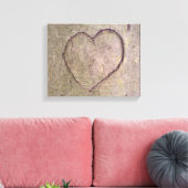 Toile Coeur sculpté dans un arbre (Insitu(Salon))