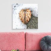 Toile Coeur sur la plage (Insitu(Salon))
