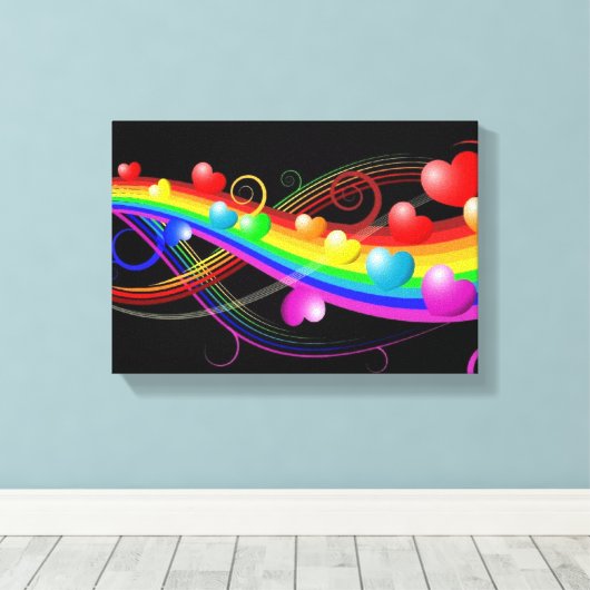 Toile Coeurs (Insitu (Plancher de Bois))