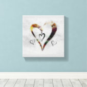 Toile Coeurs (Insitu (Plancher de Bois))