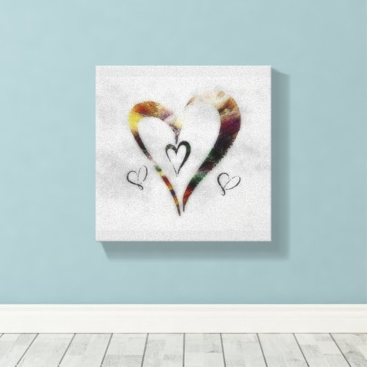 Toile Coeurs (Insitu (Plancher de Bois))