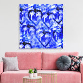 Toile Coeurs d'amour (Insitu(Salon))