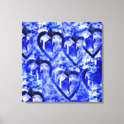 Toile Coeurs d'amour (Recto)