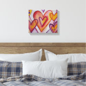 Toile Coeurs d'amour intervertissants Peintures d'art en (Insitu(Chambre))